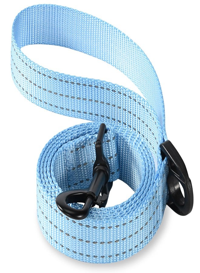 مايل هاي لايف طوق كلاب متين من مايل هاي لايف للكلاب الكبيرة والمتوسطة، طوق عاكس للضوء لضمان السلامة الليلية، أطواق قوية ومتينة للمشي والتدريب (4 أقدام × 3/5 بوصة عرض، أزرق) - Image 1